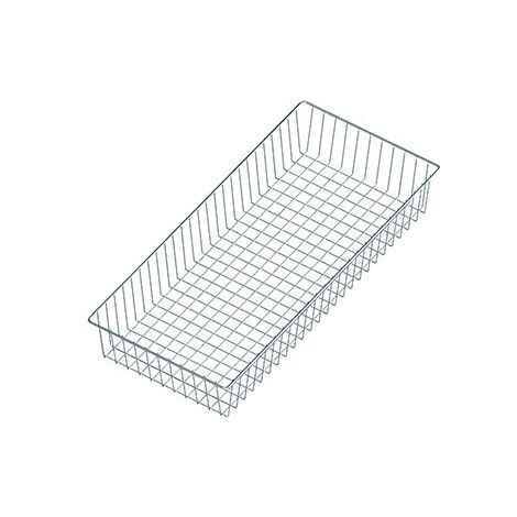 CESTO A GRIGLIA, FORNITO CON 2 REGGIMENSOLE 80 CM. - BIANCO
