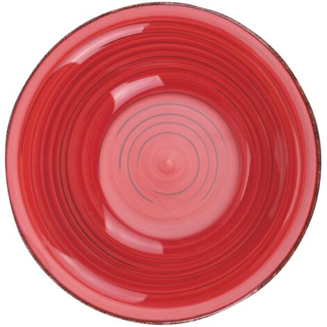 LIPARI PIATTO FONDO ROSSO D21,5CMXH6CM