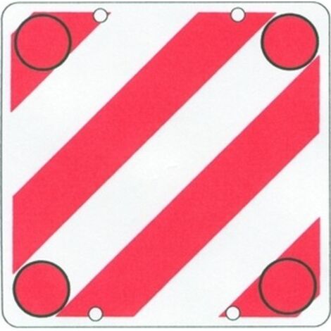 Cartello carichi sporgenti in plastica 50x50 in polionda