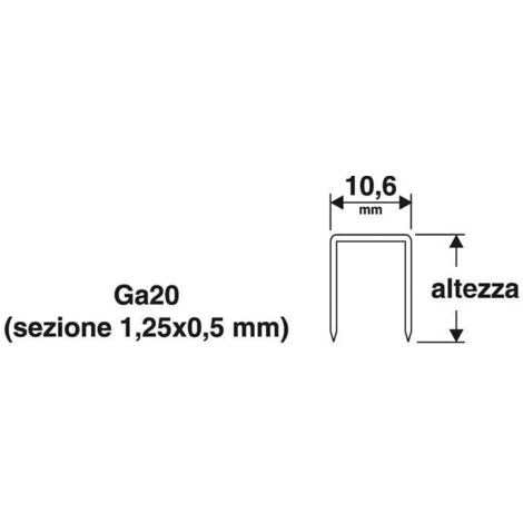 Punti 10,6x8 mm 8mm 1000pz x puntatrice spillatrice 31va manuale41 valex 1455563