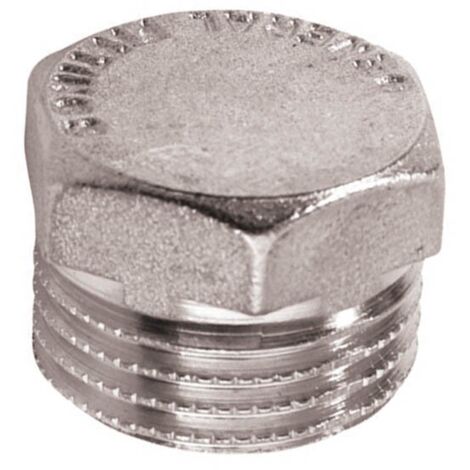 Tappo maschio cromato lucido  Pollici: 3/8"