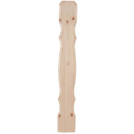 TAVOLETTA PER BALCONI SAGOMATA IN ABETE 19 X 110 X 780 MM