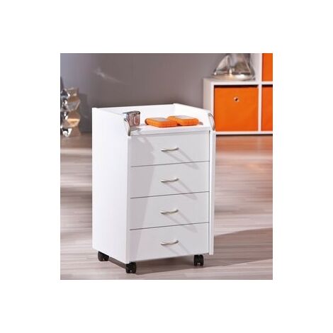 Cassettiera con 4 cassetti bianco opaco altezza 96 cm larghezza 70 cm  profondità 40 cm armadio per soggiorno ufficio camera da letto - AliExpress