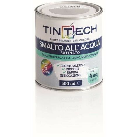 TINTECH SMALTO ACQUA SATINATO 500 ML BIANCO GHIACCIO