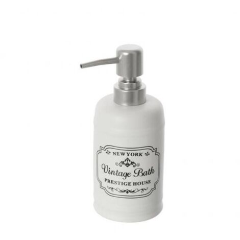 Dispenser Sapone Bianco Trasparente Tackan 17 Cm 8 Oz Per IKEA - Pratico E Minimal Per Bagno O Cucina