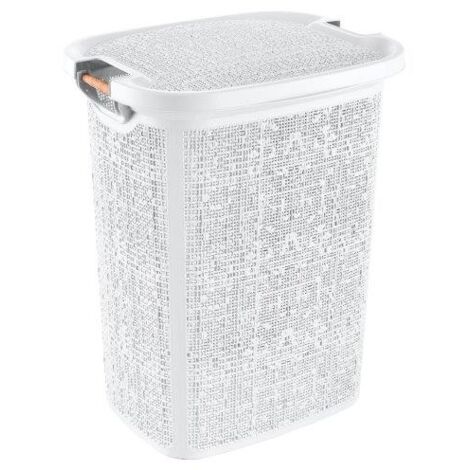 PORTABIANCHERIA MANICI LEGNO 60LT BIANCO