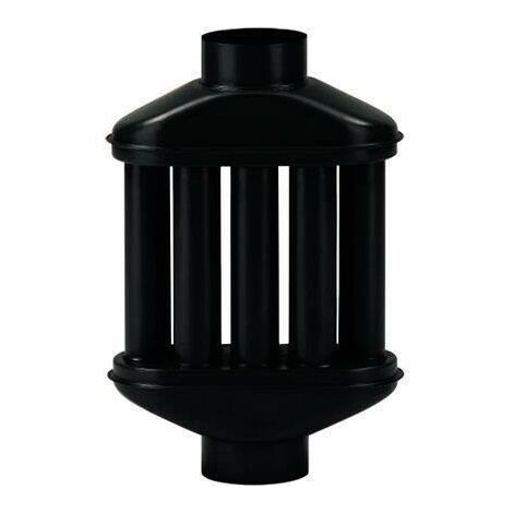 TUBO STUFA DIFFUSORE SCAMBIATORE NERO OPACO CM 13 ALA