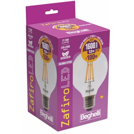 56447 Lampada Led Beghelli Zafiro a Globo G120 12W