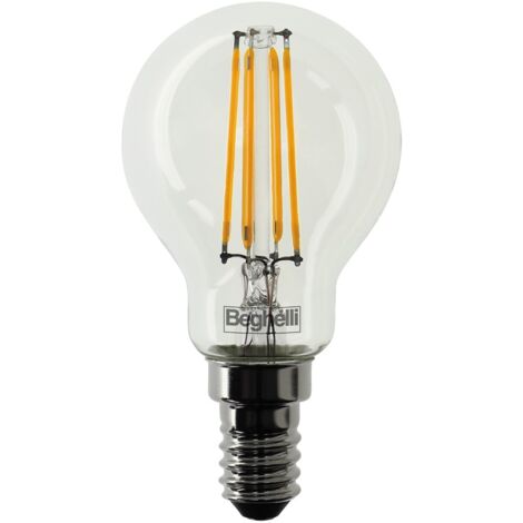 LAMPADINA ZAFIRO SFERA LED E14 4W 4000K