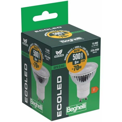 FARETTO GLASS GU10 6W 30G 500LM 3000K