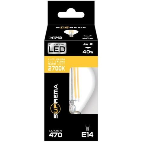 SFERETTA E14 40W LED FILAMENTO LUCE CALDA
