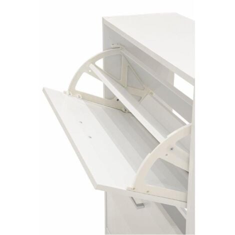 SCARPIERA BIANCO 2 ANTE 63X24X80CM MDF