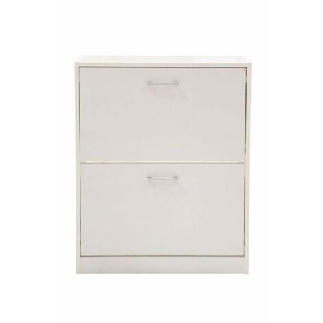 SCARPIERA BIANCO 2 ANTE 63X24X80CM MDF
