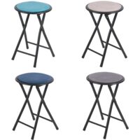 SGABELLO PIEGHEVOLE VELLUTO 4 COLORI ASSORTITI FREDDI