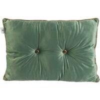CUSCINO VELLUTO 42X63CM 500GR SALVIA C BORDO ORO