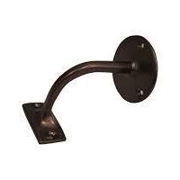 SUPPORTO PER CORRIMANO 3 FORI TONDO BRONZO