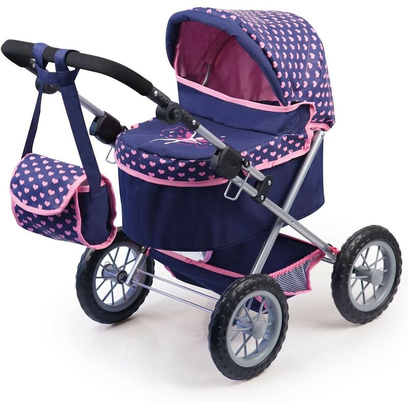 Cochecito Paseo Bayer Para Muñeca Trendy Special Azul/Rosa