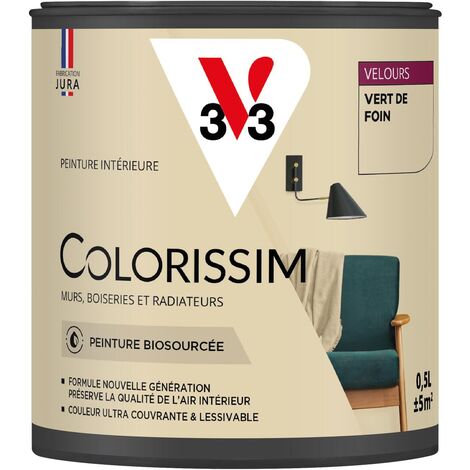 Peinture murale intérieure Colorissim® V33 Vert de foin Velours 0,5L