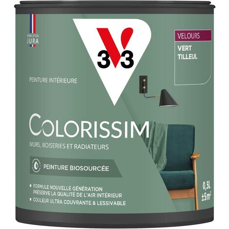 Peinture murale intérieure Colorissim® V33 Vert tilleul Velours 0,5L