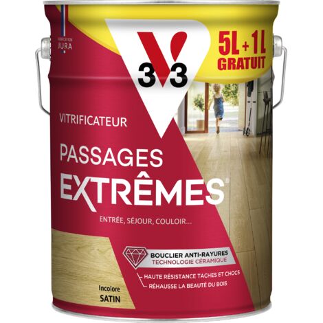 Vitrificateur Passages extrêmes® V33 Incolore Satin 5L + 20%