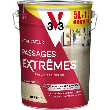Vitrificateur Passages extrêmes® V33 Aspect bois Brut 5L + 20%