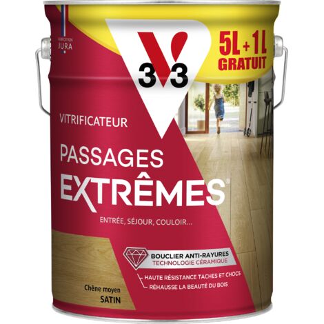 Vitrificateur Passages extrêmes® V33 Chêne moyen 5L + 20% (1/4)