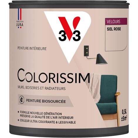 Peinture murale intérieure Colorissim® V33 Sel rose Velours 0,5L