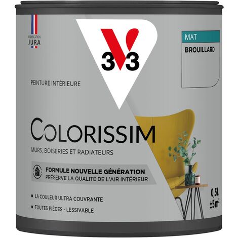 Peinture murale intérieure Colorissim® V33 Brouillard Mat 0,5L