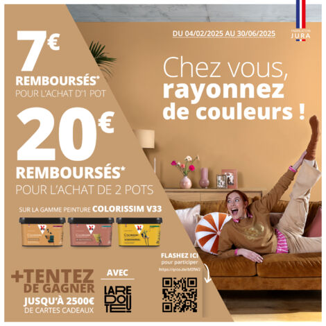 Peinture murale intérieure Colorissim® V33 Terracotta chic Mat 2,5L