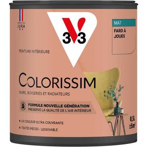 Peinture murale intérieure Colorissim® V33 Fard à joues Mat 0,5L
