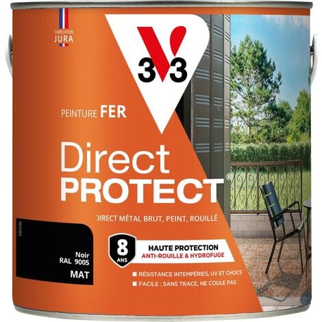 Peinture fer extérieur Direct Protect® V33 Anthracite RAL 7016 Mat 2L