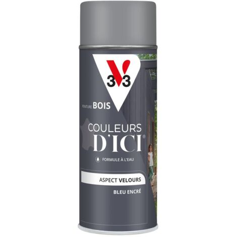 Peinture bois extérieur Couleurs d'Ici® V33 Bleu encré Velours 400 ml