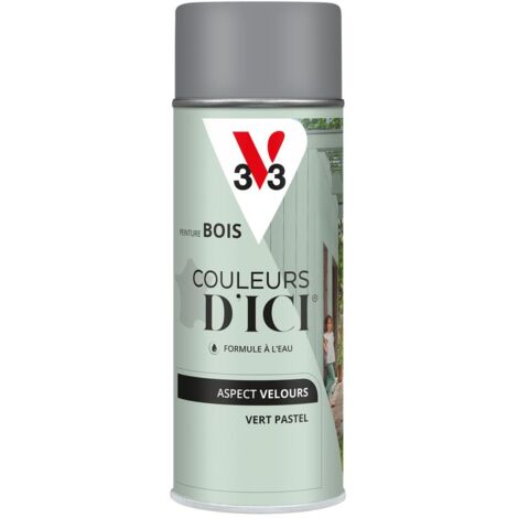 Peinture bois extérieur Couleurs d'Ici® V33 Vert pastel Velours 400 ml