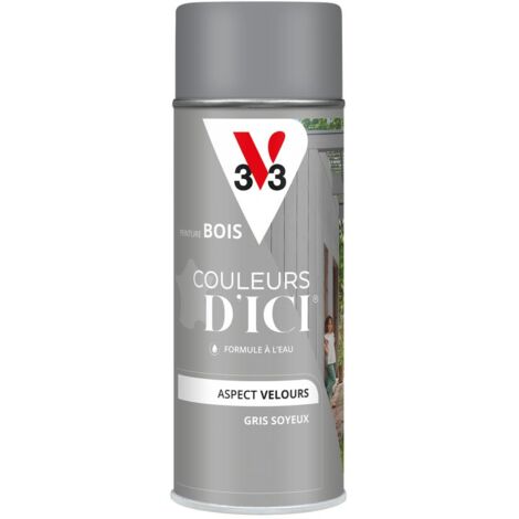 Peinture bois extérieur Couleurs d'Ici® V33 Gris soyeux Velours 400 ml