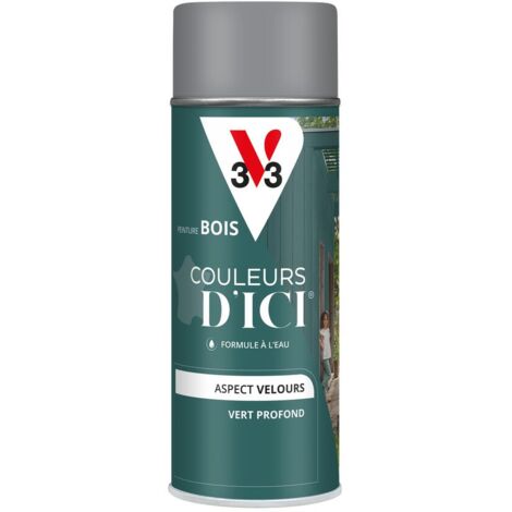 Peinture bois extérieur Couleurs d'Ici® V33 Vert profond Velours 400 ml