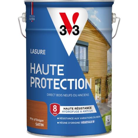 Lasure Haute Protection Biosourcée V33 pin d'or Satin - 5L (1/5)
