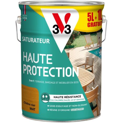 Saturateur Haute Protection Biosourcé V33 chêne clair Mat - 5L + 20%