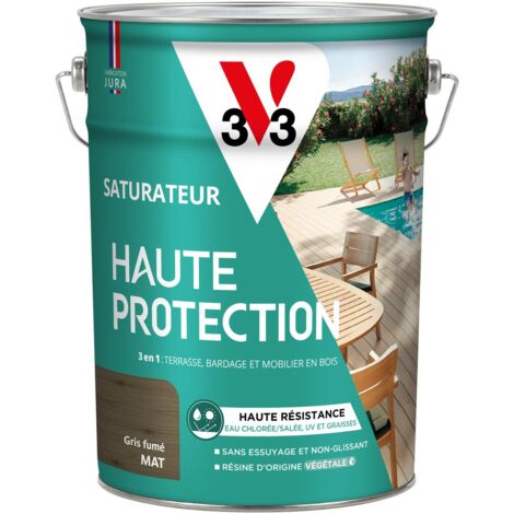 Saturateur Haute Protection Biosourcé V33 gris fumé Mat - 5L