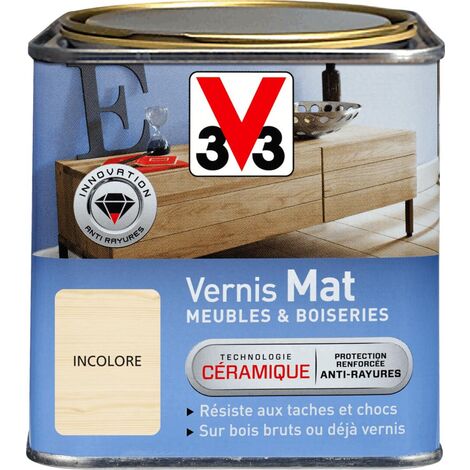 Vernis intérieur Meubles et boiseries V33 Incolore Mat 0,5L