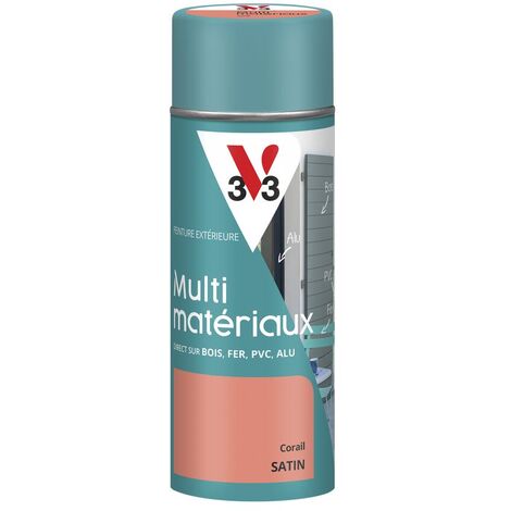 Peinture extérieure Multi-matériaux V33 Corail Satin 400ml
