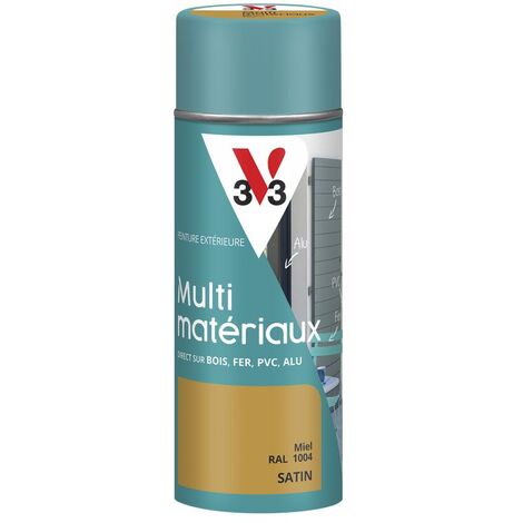 Peinture extérieure Multi-matériaux V33 Miel Satin 400ml