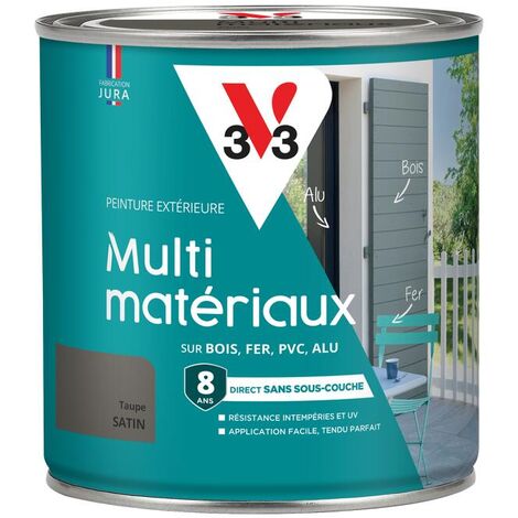 Peinture extérieure Multi-matériaux V33 Taupe Satin 0,5L
