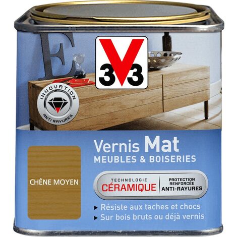 Vernis intérieur Meubles et boiseries V33 Chêne moyen Mat 0,5L