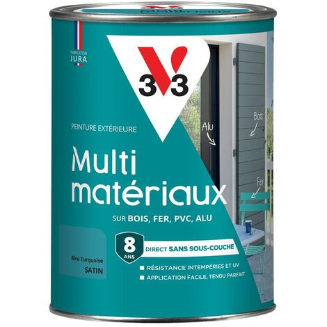 Peinture extérieure Multi-matériaux V33 Bleu turquoise Satin 1,5L