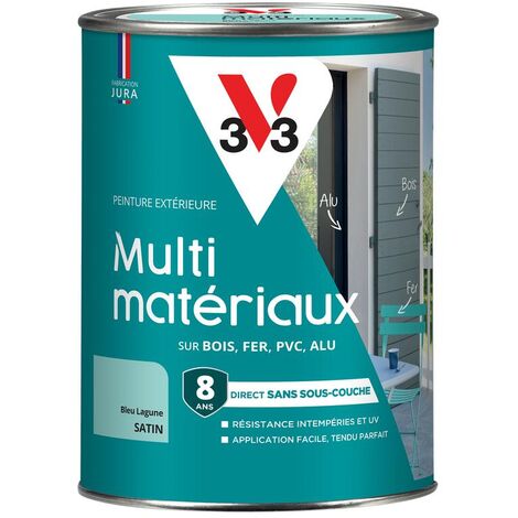Peinture extérieure Multi-matériaux V33 Bleu lagune Satin 1,5L (1/5)