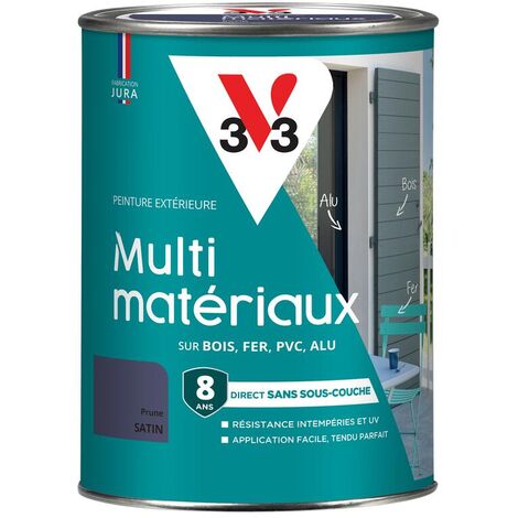 Peinture extérieure Multi-matériaux V33 Prune Satin 1,5L