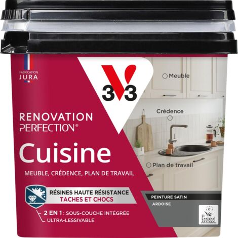 Peinture cuisine Rénovation perfection® V33 Ardoise satin 0,75L