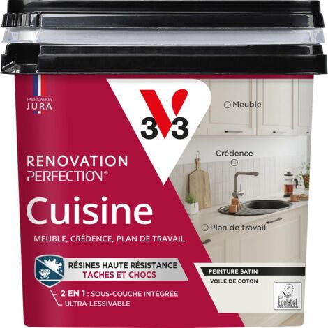 Peinture cuisine Rénovation perfection® V33 Voile de coton satin 0,75L