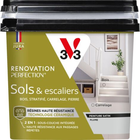 Peinture sols & escaliers Rénovation perfection® V33 Plume satin 0,75L