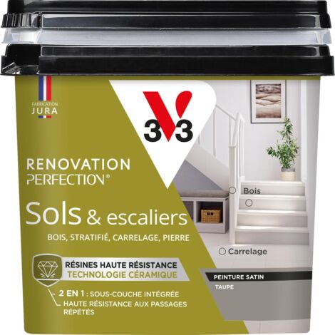 Peinture sols & escaliers Rénovation perfection® V33 Taupe satin 0,75L